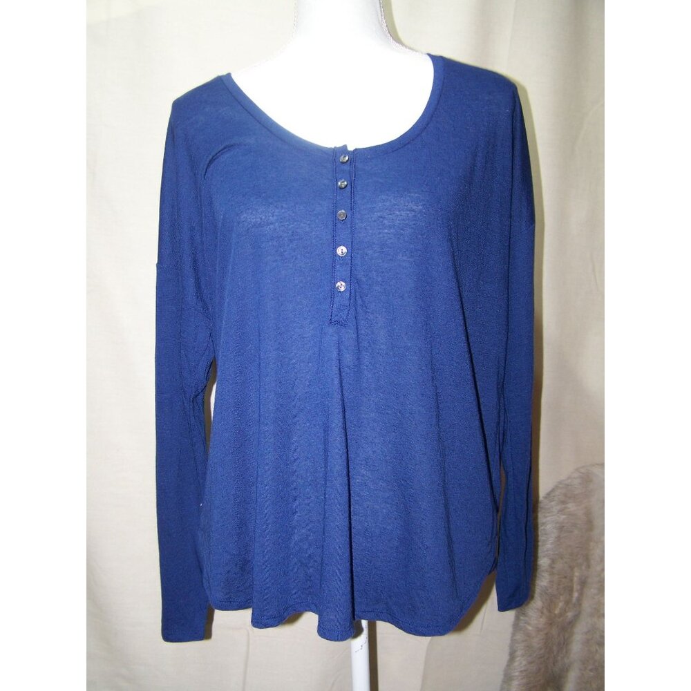 Victoria's Secret Top Sleep Bed Knit Casual Blue Large